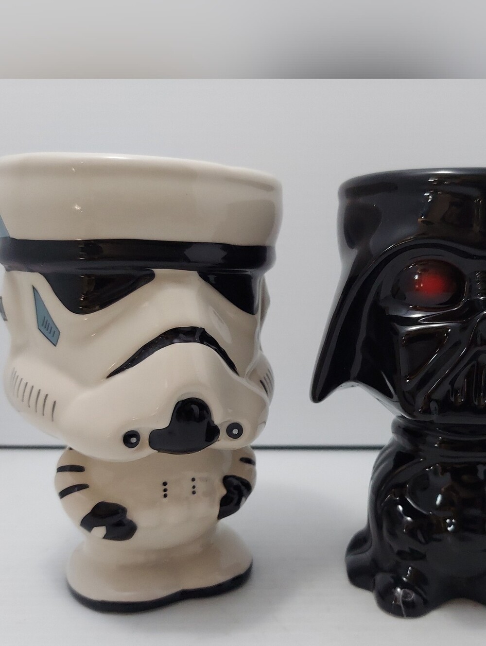 Star Wars Stormtrooper & Darth Vader 6" Ceramic Mugs Cups - White & Black